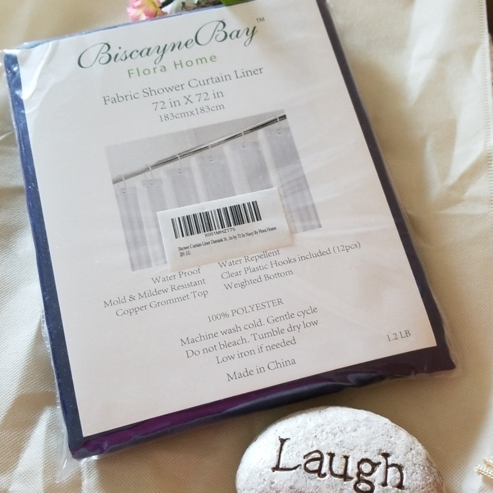 💙New navy shower curtain💙